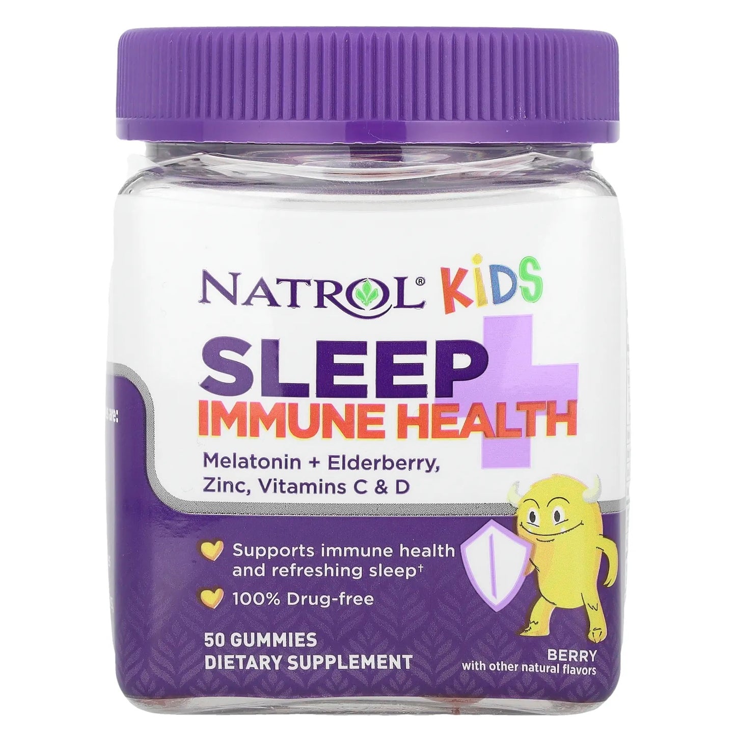 Natrol Kids, Sleep + Immune Health, Berry, 50 Gummies