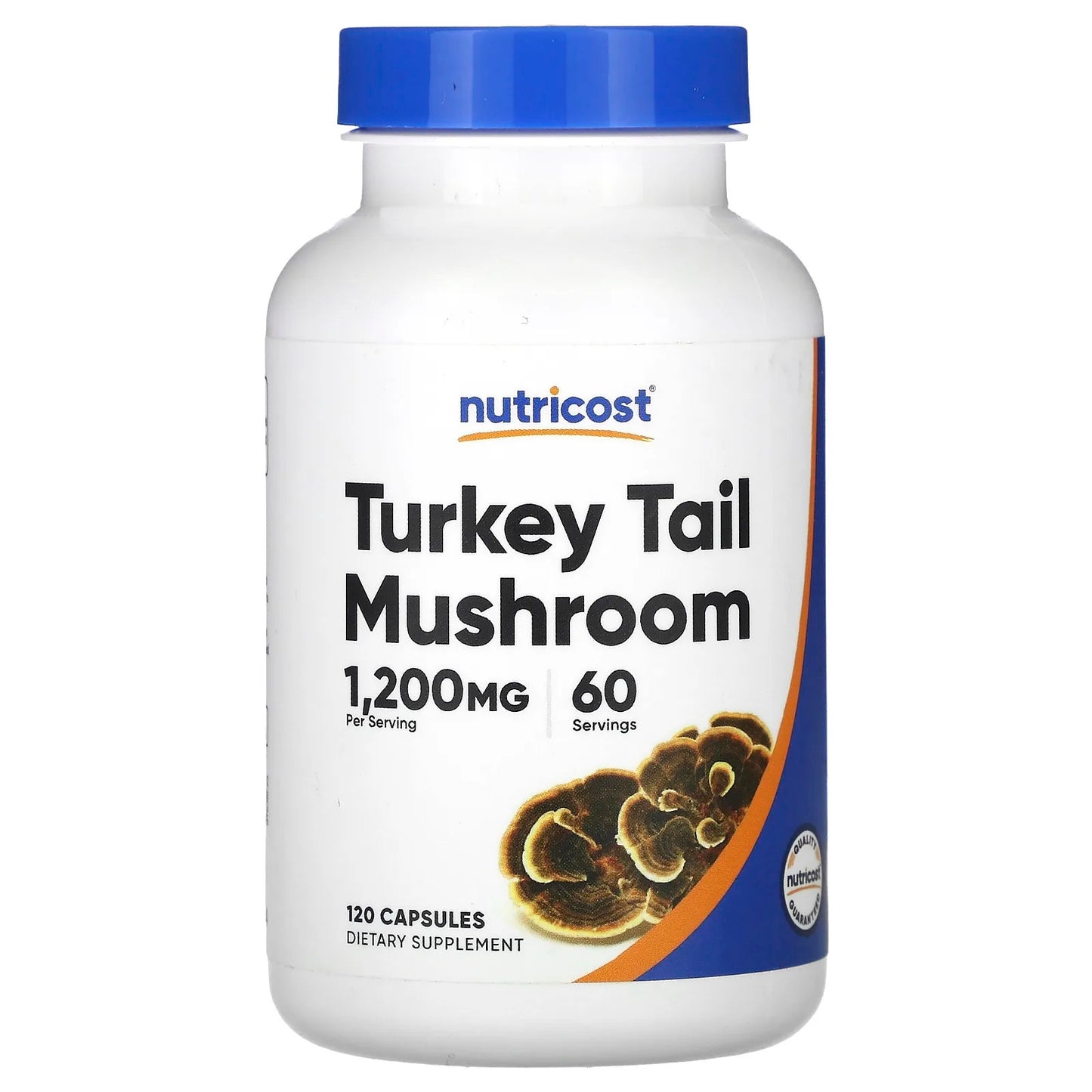 Nutricost
Turkey Tail Mushroom, 1,200 mg, 120 Capsules (600 mg per Capsule)