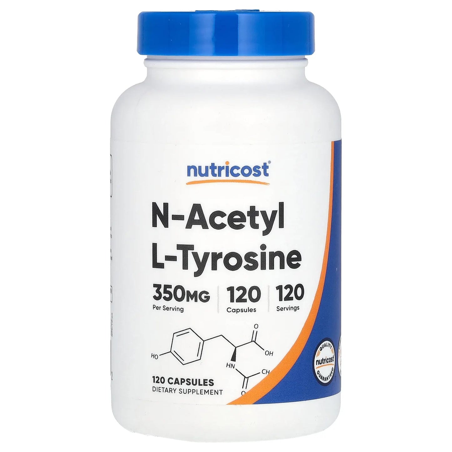 Nutricost
N-Acetyl L-Tyrosine, 350 mg, 120 Capsules