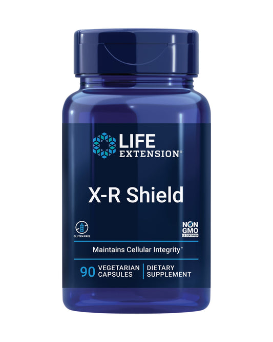 Life Extension X-R Shield, spirulina, Lemon Balm, Ginkgo biloba, Supports Cellular Integrity & DNA Health, Encourages Healthy Immune Response, Gluten-Free, Non-GMO, Vegetarian, 90 Capsules