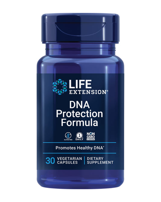 Life Extension DNA Protection Formula, DNA Health Support, Nutrition Focused, antioxidants, Hops, Watercress, chlorophyllin, zinc, Once-Daily, Gluten-Free, Non-GMO, 60 softgels