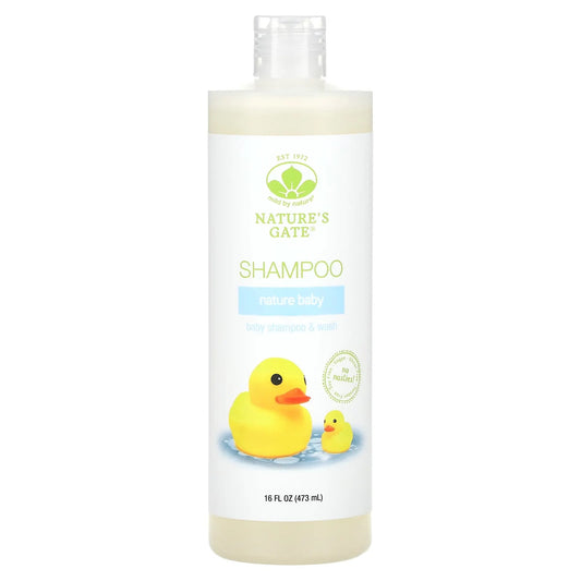 Mild By Nature
(Nature's Gate), Nature Baby, Shampoo and Wash, 16 fl oz (473 ml)