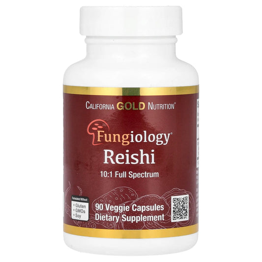 California Gold Nutrition
Reishi (Ganoderma lucidum), Full Spectrum, Certified Organic, 600 mg , 90 Veggie Capsules