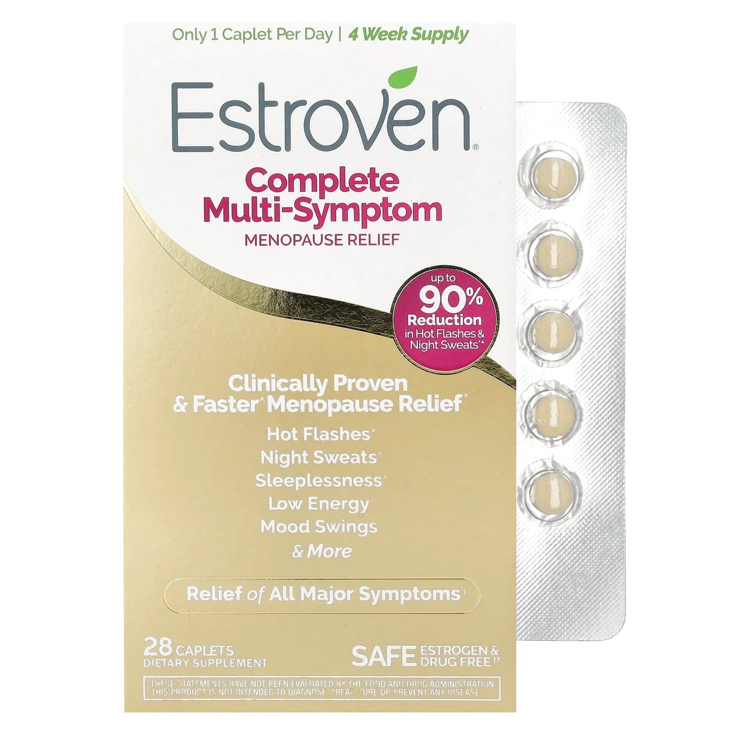 Estroven
Complete Multi-Symptom Menopause Relief, 28 Caplets