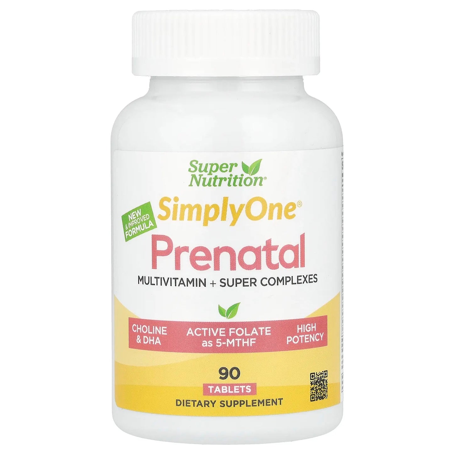 Super Nutrition
Simply One®, Prenatal Multivitamin with Super Greens & Spices, 90 Tablets