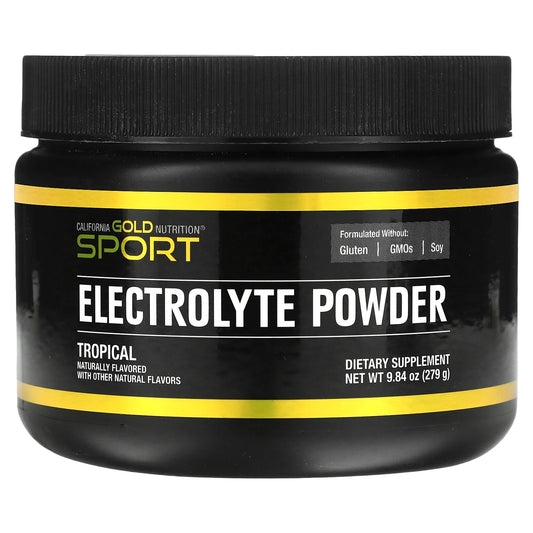 California Gold Nutrition Electrolyte powder, Natural Tropical, 9.84 oz (279 g)