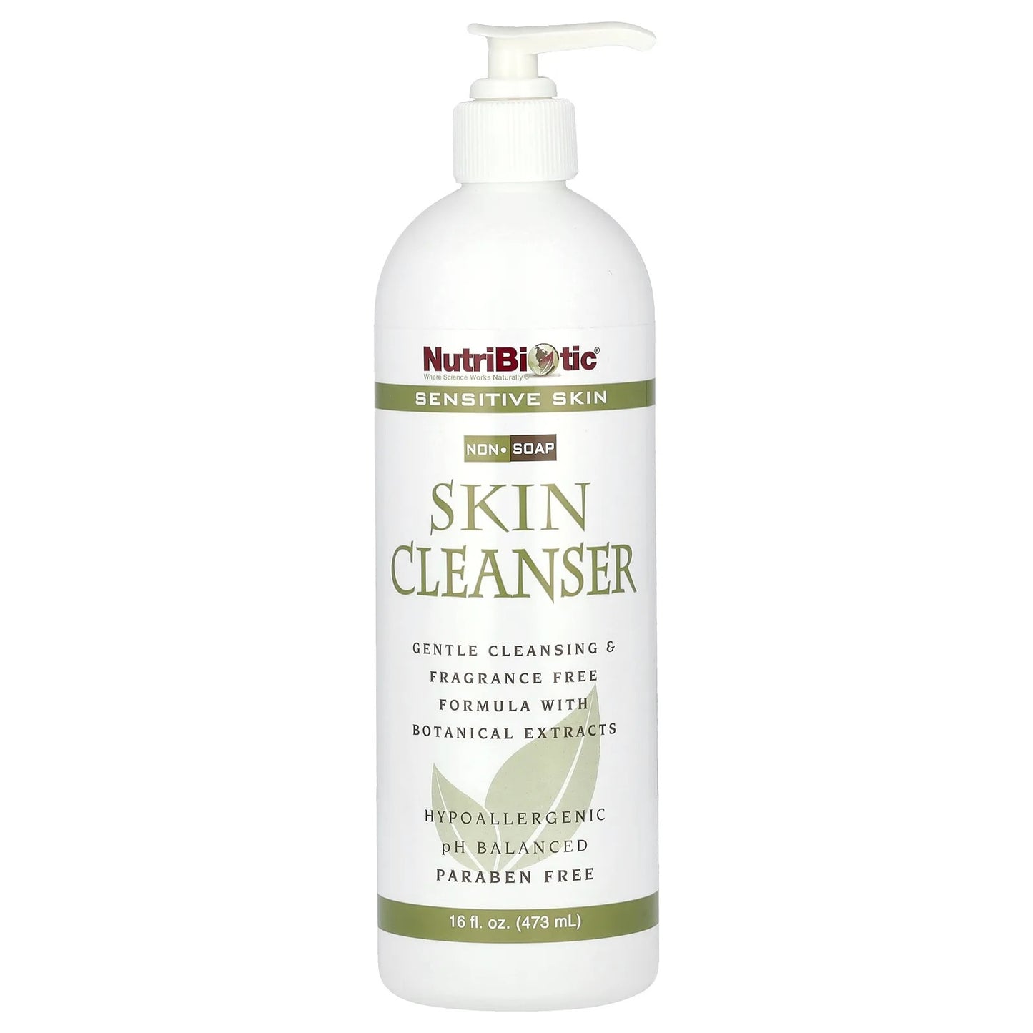 NutriBiotic
Skin Cleanser, Non-Soap, Fragrance Free, 16 fl oz (473 ml)