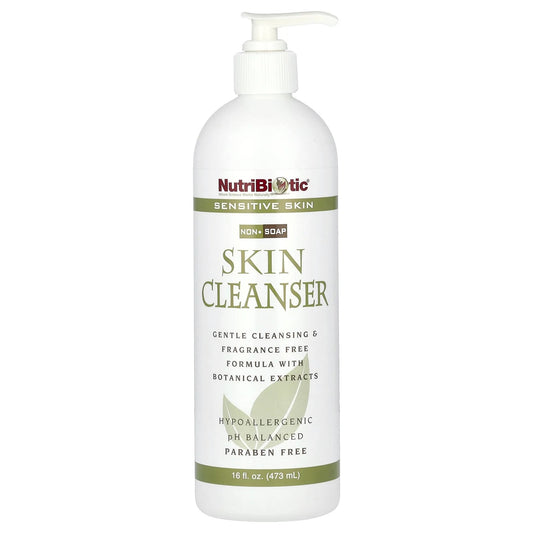 NutriBiotic
Skin Cleanser, Non-Soap, Fragrance Free, 16 fl oz (473 ml)