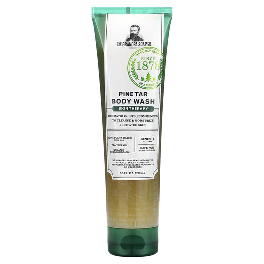 The Grandpa Soap Co.
Pine Tar Body Wash, Skin Therapy, 9.5 fl oz (280 ml)