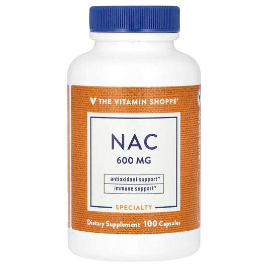 The Vitamin Shoppe
NAC, 600 mg, 100 Capsules