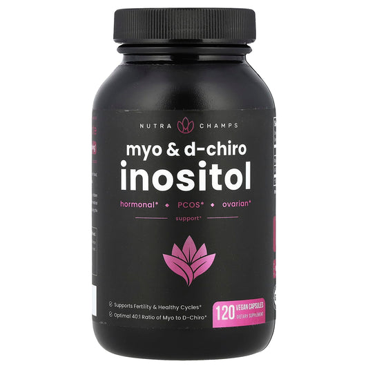 NutraChamps
Myo & D-Chiro Inositol , 120 Vegan Capsules