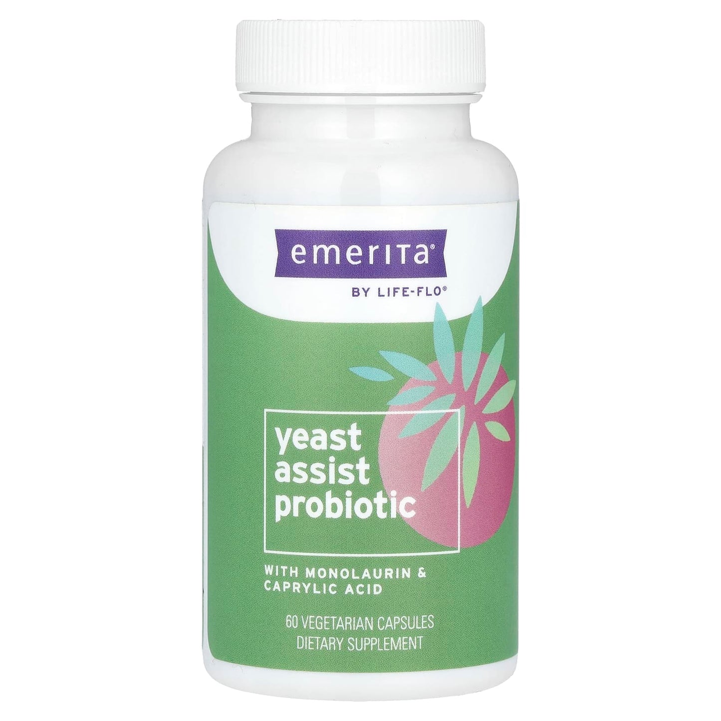 Emerita
Yeast Assist Probiotic, 60 Vegetarian Capsules