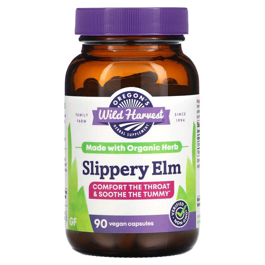 Oregon's Wild Harvest
Slippery Elm, 90 Vegan Capsules