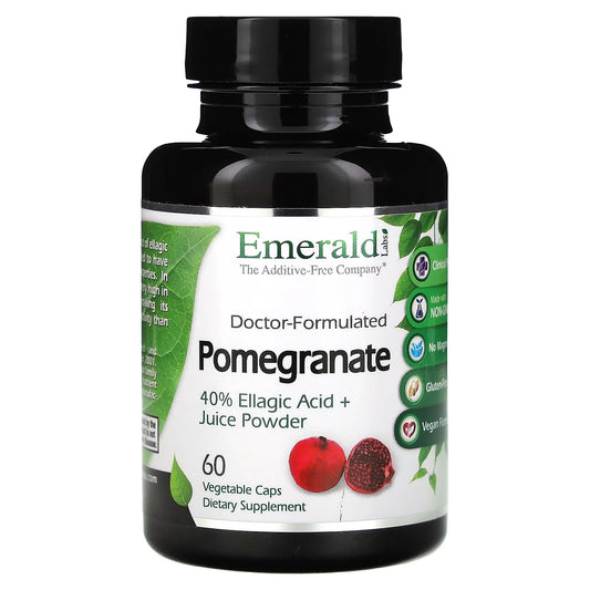 Emerald Laboratories
Pomegranate, 1,450 mg, 60 Vegetable Caps (725 mg per Capsule)