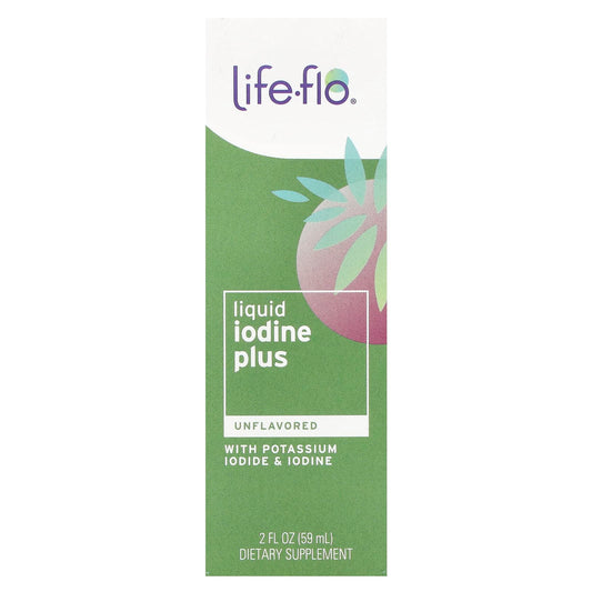 Life-flo
Liquid Iodine Plus, With Potassium Iodide & Iodine, Unflavored, 150 mcg, 2 fl oz (59 ml)