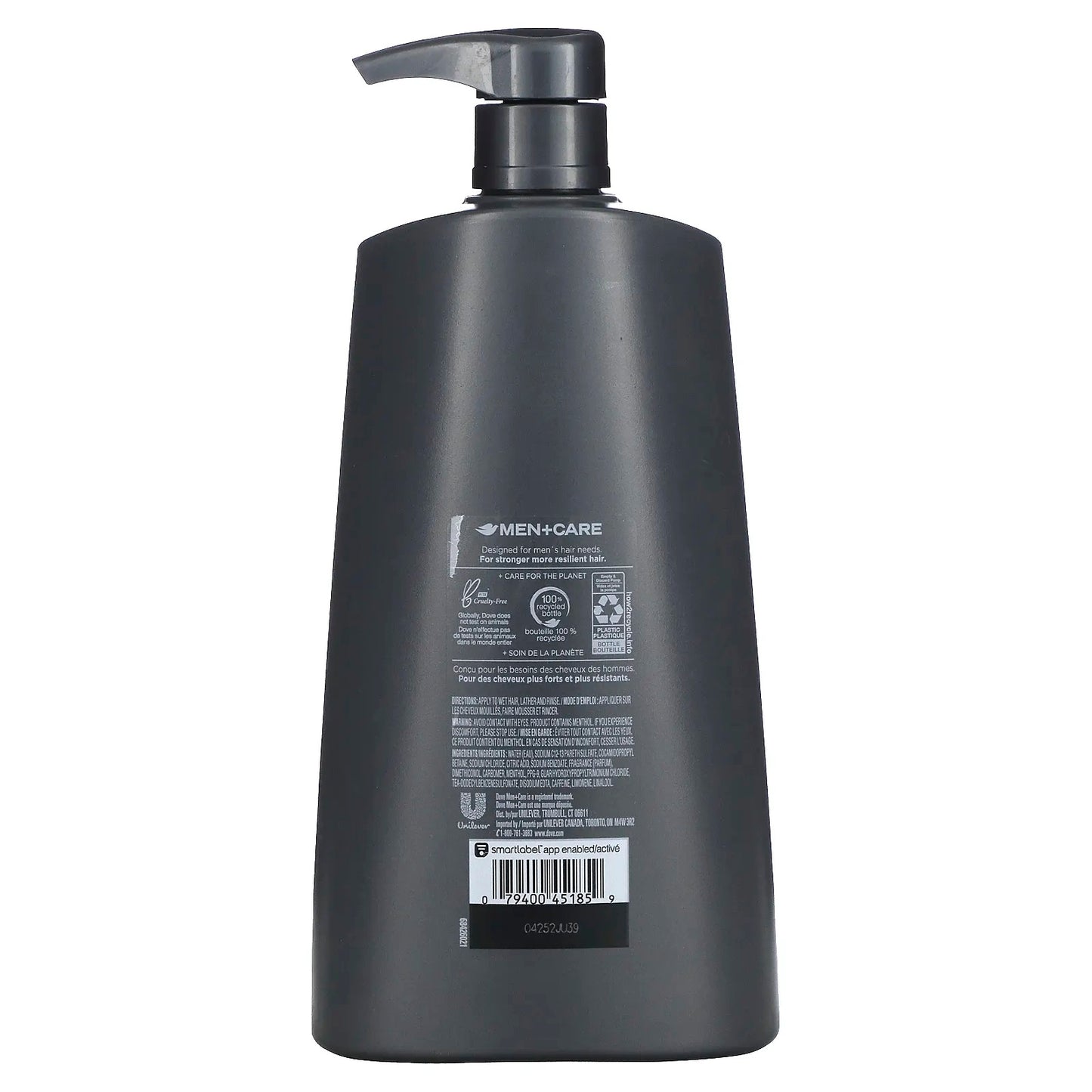 Dove
Men+Care, 2 in 1 Shampoo + Conditioner, Fresh & Clean, 25.4 fl oz (750 ml)