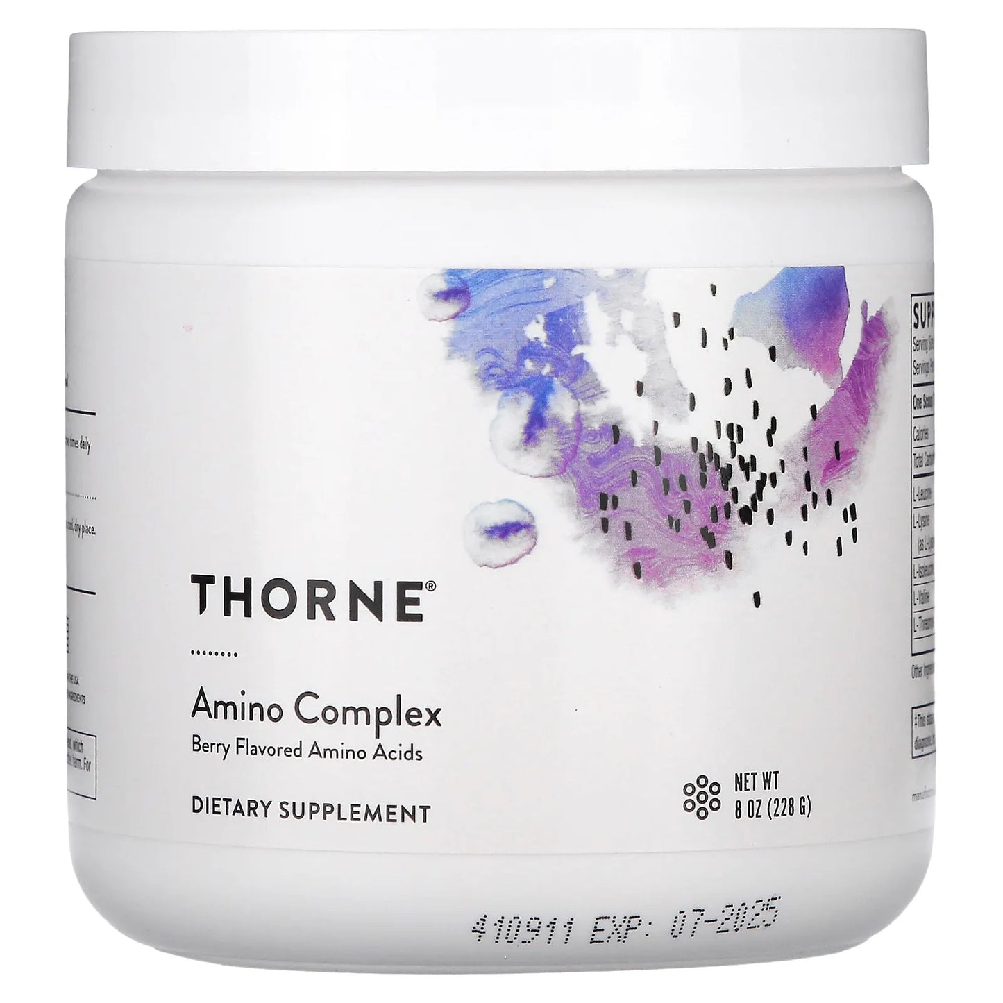 Thorne
Amino Complex, Berry, 8 oz (228 g)