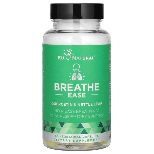 Eu Natural
Breathe Ease, Quercetin & Nettle Leaf, 60 Vegetarian Capsules