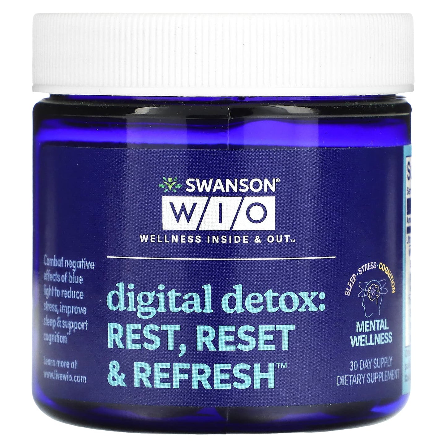 Swanson WIO
Digital Detox: Rest, Reset & Refresh, 30 Softgels