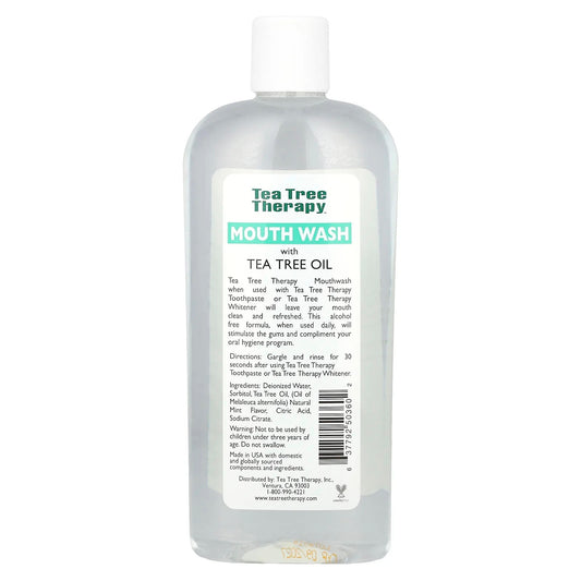 Tea Tree Therapy
Mouthwash with Tea Tree Oil, Alcohol Free, Natural Fresh, 12 fl oz (354 ml)