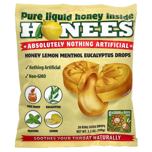 Honey Lemon Menthol Eucalyptus Drops