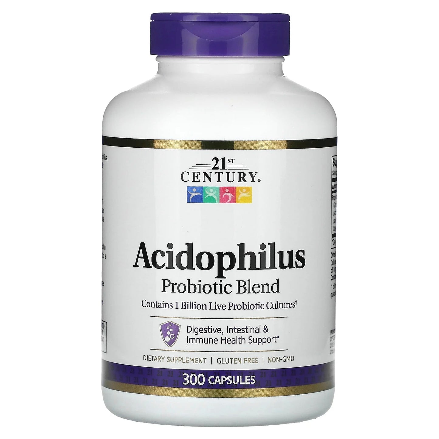 21st Century
Acidophilus, Probiotic Blend, 300 Capsules