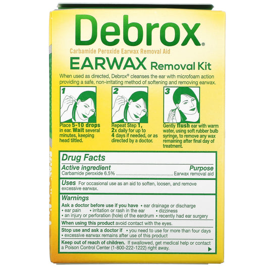 Debrox
Earwax Removal Kit, 0.5 fl oz (15 ml)