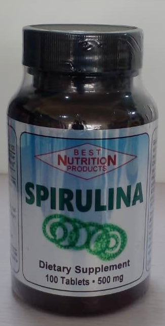 BEST NUTRITION SPIRULINA 500MG, 100 TABLETS