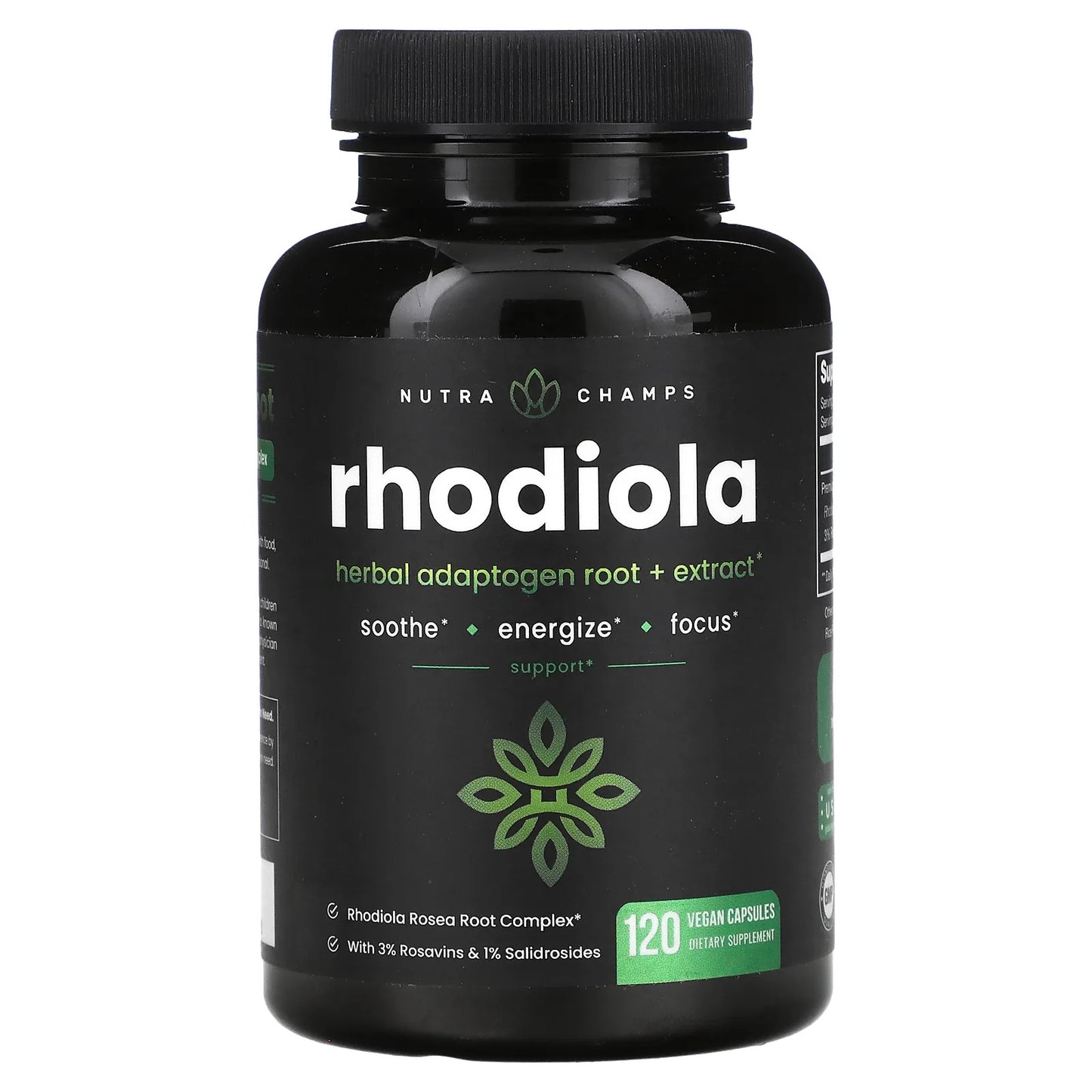 NutraChamps
Rhodiola, 120 Vegan Capsules