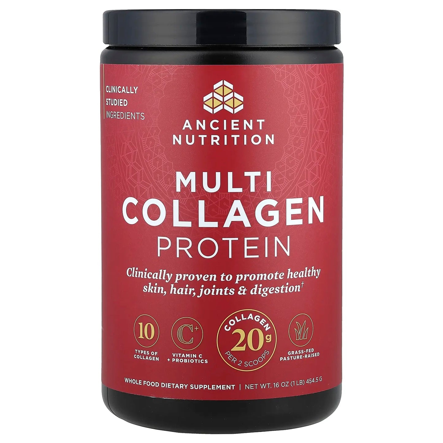 Ancient Nutrition
Multi Collagen Protein, 16 oz (454.5 g)