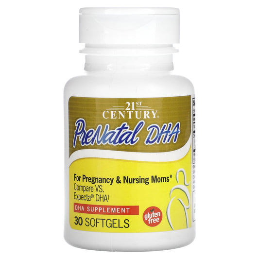 21st Century
PreNatal DHA, 200 mg , 30 Softgels