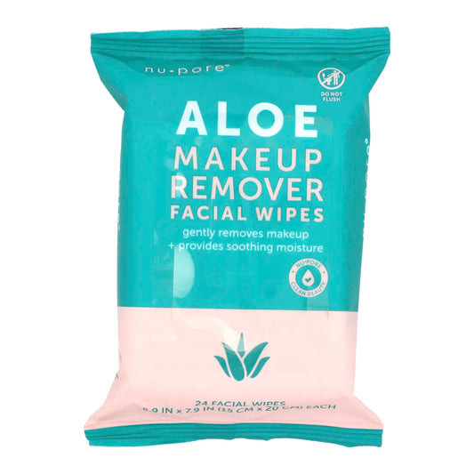 Nu-Pore
Aloe Makeup Remover Facial Wipes , 24 Wipes