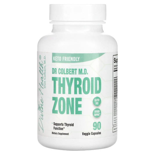 Divine Health
Dr Colbert M.D. Thyroid Zone, 90 Veggie Capsules