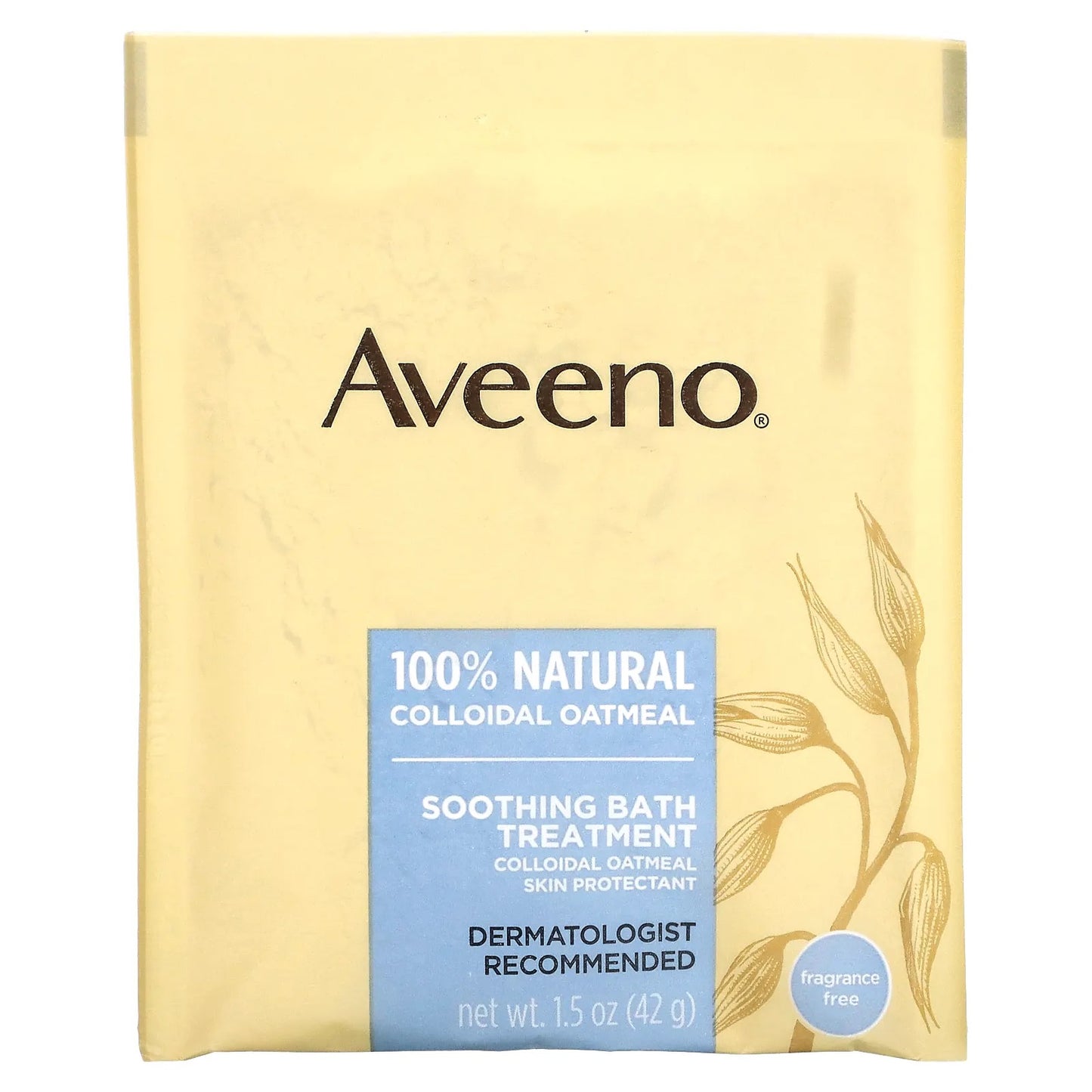 Aveeno
Soothing Bath Treatment, Fragrance Free, 8 Single Use Bath Packets ,1.5 oz (42 g) Each.