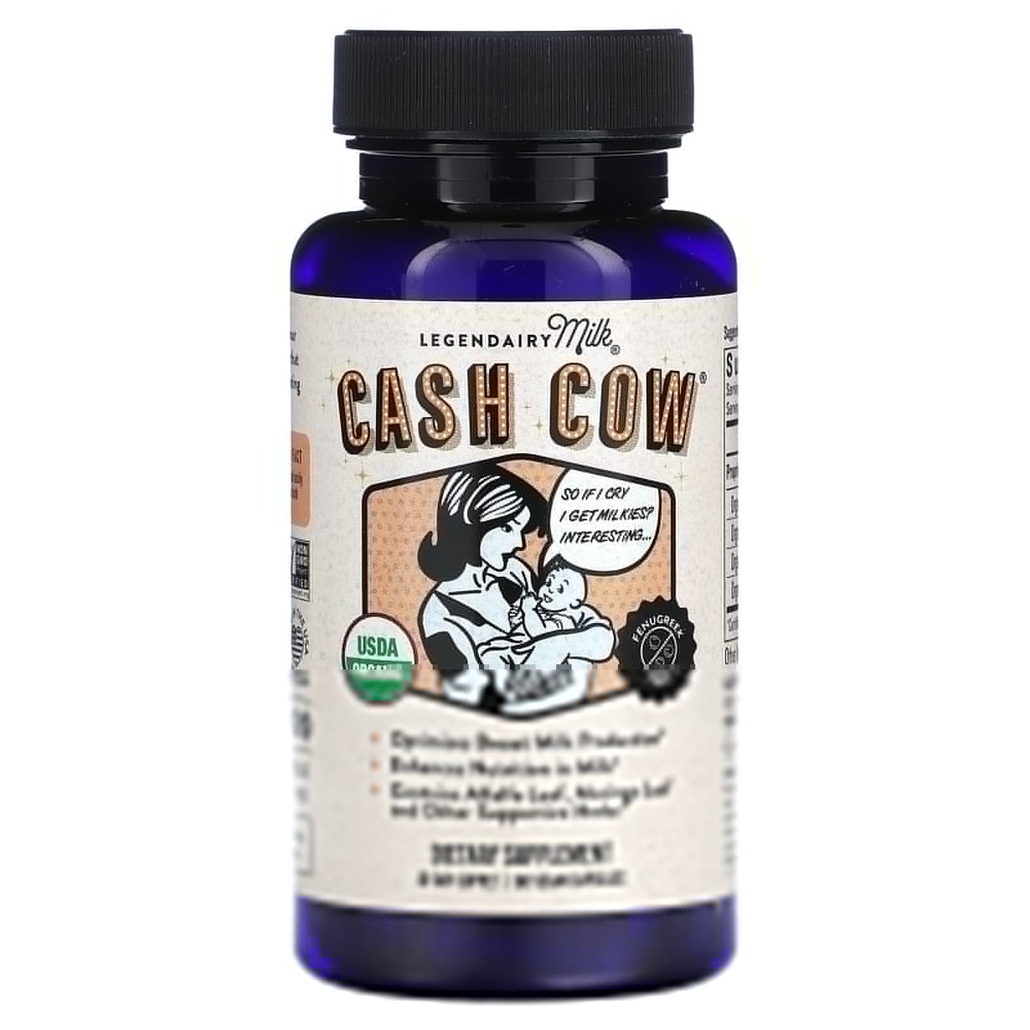 Legendairy Milk
Cash Cow, 60 Vegan Capsules