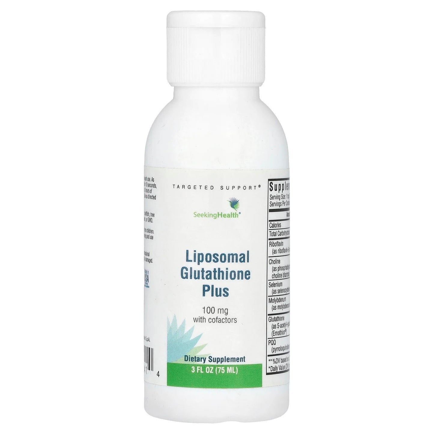 Seeking Health
Liposomal Glutathione Plus, 100 mg, 3 fl oz (75 ml)