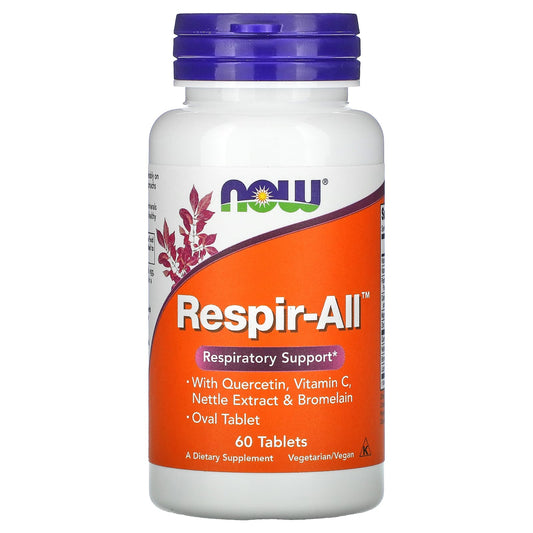 NOW Foods
Respir-All, 60 Tablets