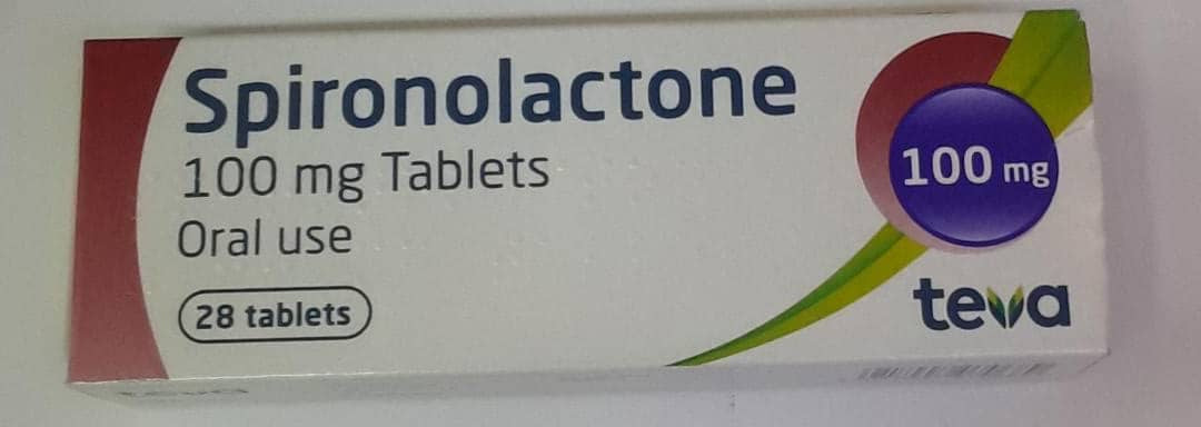 SPIRONOLACTONE 100MG, 28 TABLETS (TEVA)