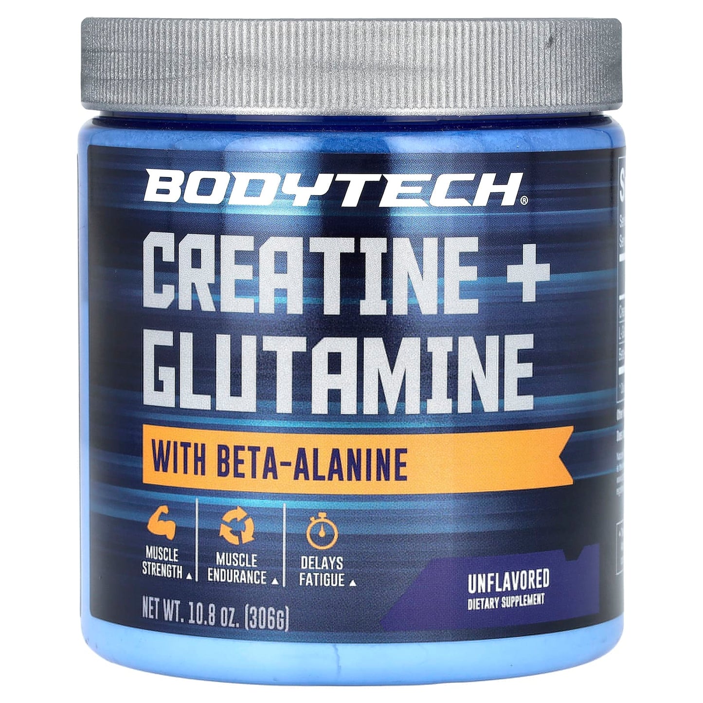 BodyTech
Creatine + Glutamine With Beta-Alanine, Unflavored, 10.8 oz (306 g)