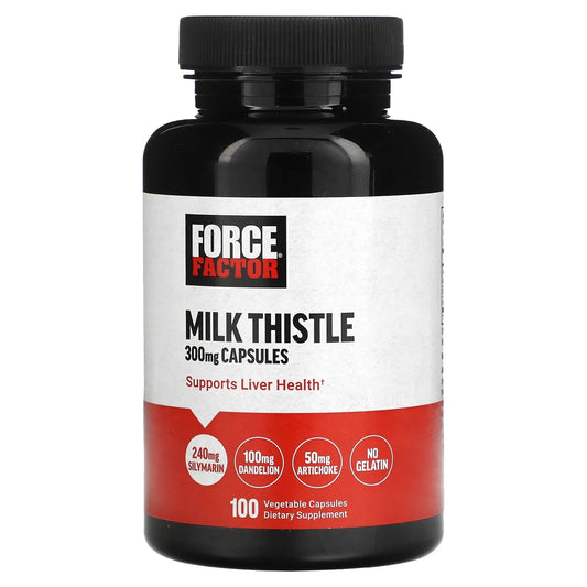 Force Factor
Milk Thistle, 300 mg , 100 Vegetable Capsules