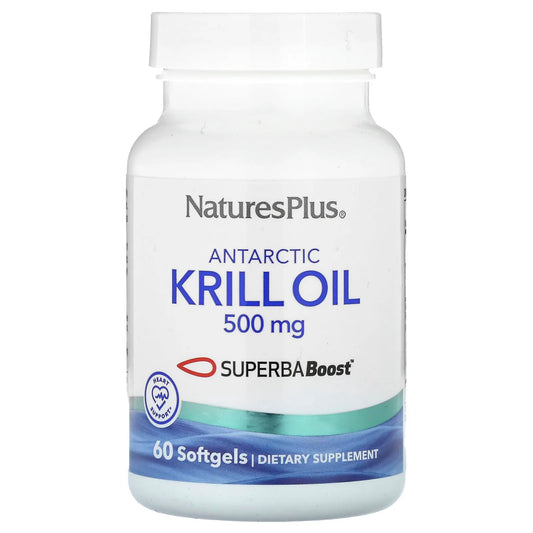 NaturesPlus
Antarctic Krill Oil, 500 mg, 60 Softgels