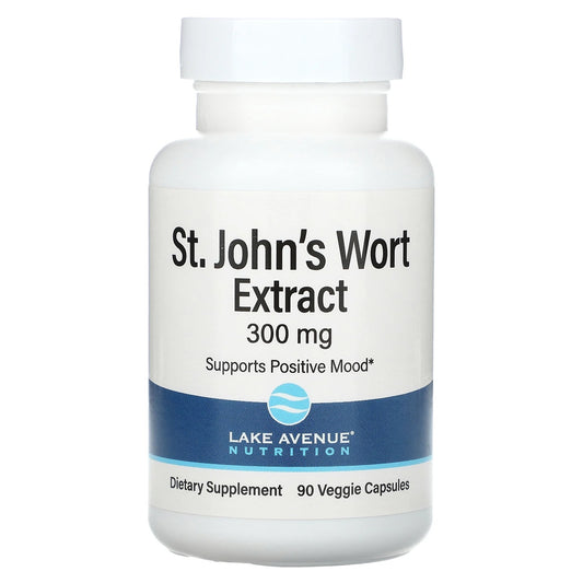 Lake Avenue Nutrition
St. John's Wort Extract, 300 mg, 90 Veggie Capsules