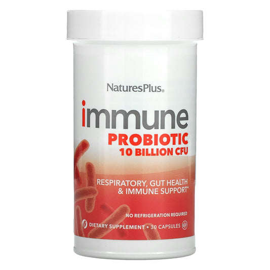 NaturesPlus
Immune Probiotic, 10 Billion CFU, 30 Capsules