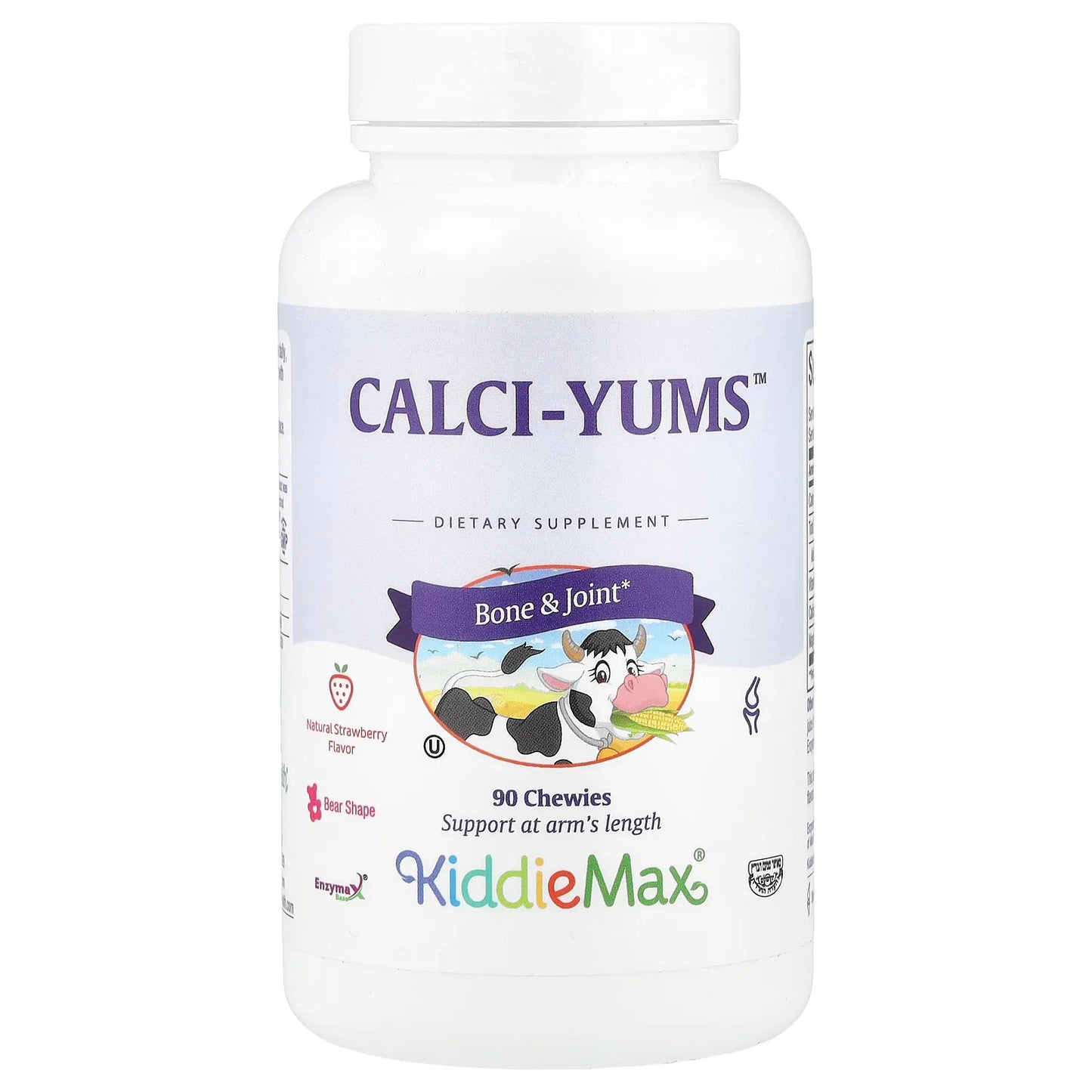 KiddieMax® Calci-Yums, Natural Strawberry, 90 Chewies