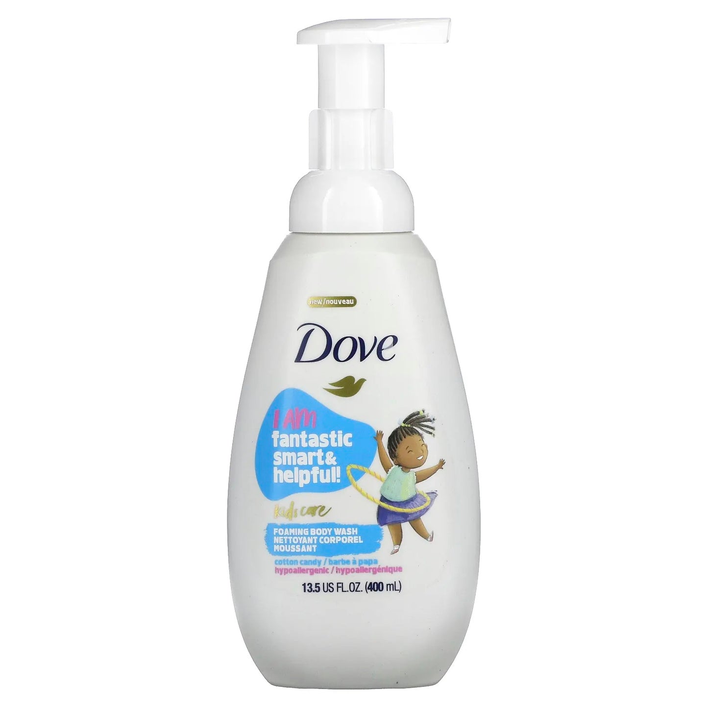 Dove
Kids Care, Foaming Body Wash, Cotton Candy, 13.5 fl oz (400 ml)