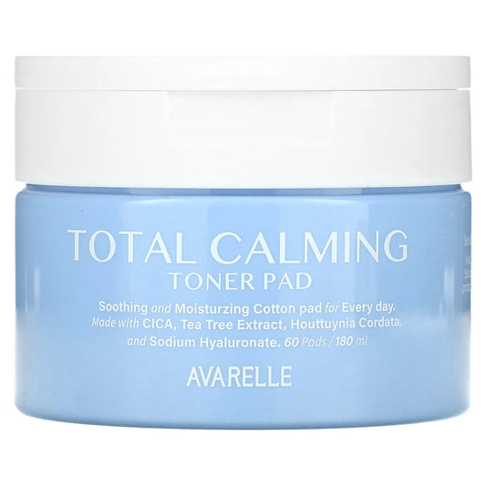 Avarelle
Total Calming Toner Pad, 60 Pads, 180 ml