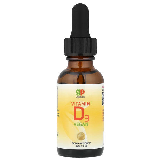 GreenPeach
Vitamin D3, 40 mcg (1,600 IU), 1 fl oz (30 ml)