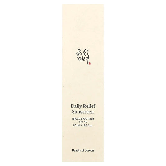 Beauty of Joseon
Daily Relief Sunscreen, SPF 40, 1.69 fl oz (50 ml)