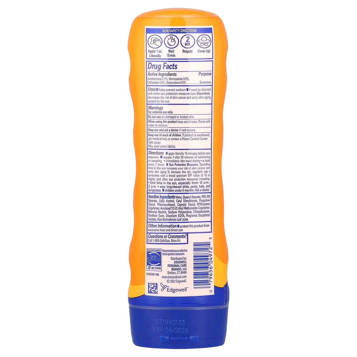 Banana Boat
Sport Ultra, Sunscreen Lotion, SPF 50, 8 fl oz (236 ml)