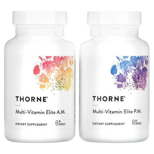 Thorne
Multi-Vitamin Elite, A.M. & P.M., 2 Bottles, 90 Capsules Each